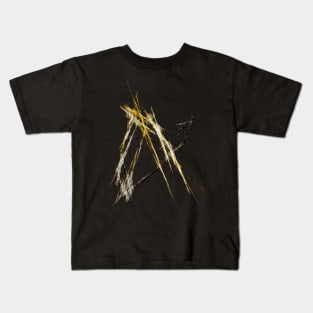 Abstrakt 2 - Gold & Silber LowPoly Kids T-Shirt